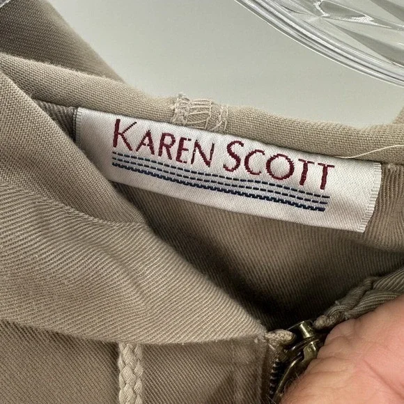 Karen Scott Womens Size S Hooded Anorak Jacket, Casual Utility Lightweight Coat - Picture 5 of 9